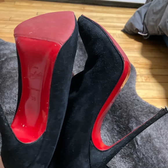Christian Louboutin Black Suede Women's Boots - Picture 9 of 9
